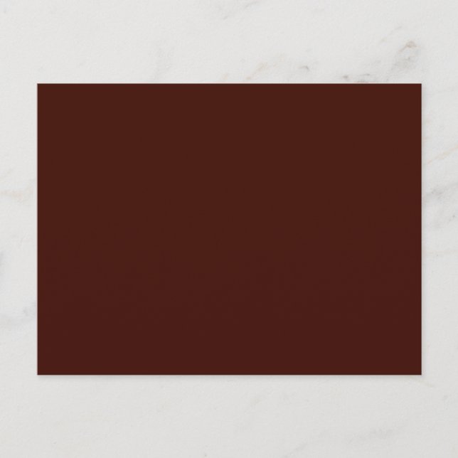Black Bean Solid Colour Postcard (Front)