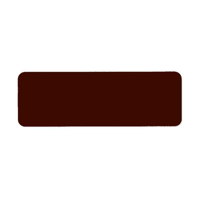 Black bean (solid colour) return address label (Front)