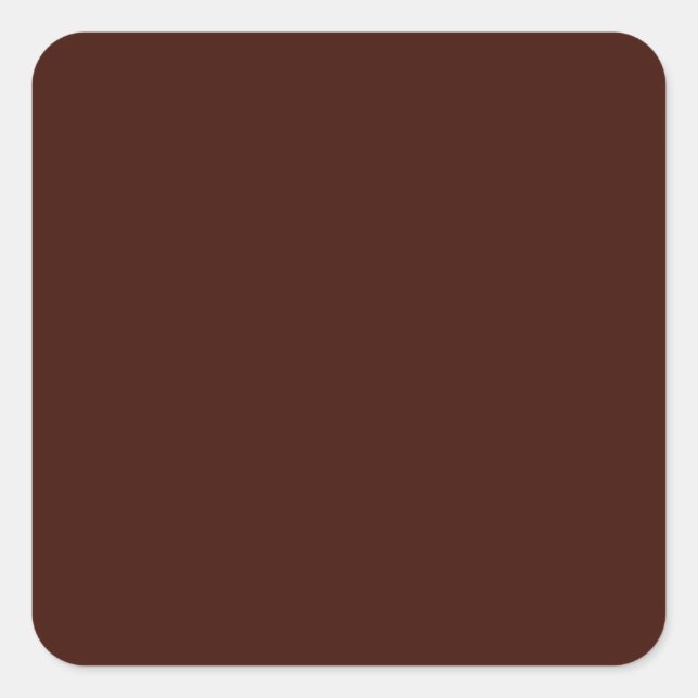 Black bean (solid colour) square sticker (Front)