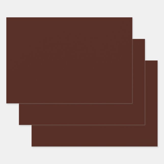 Black bean (solid colour) wrapping paper sheet (Set)