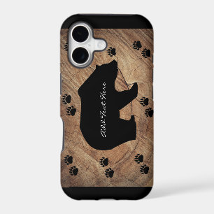 Black Bear And Bear Paws