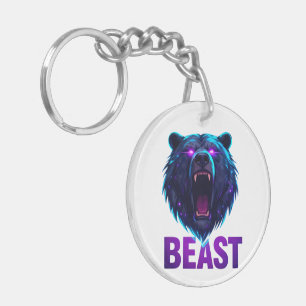 Black Bear 'BEAST' - Bold Aesthetic Key Ring