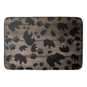 Black Bear Black Bear Paws Bath Mat