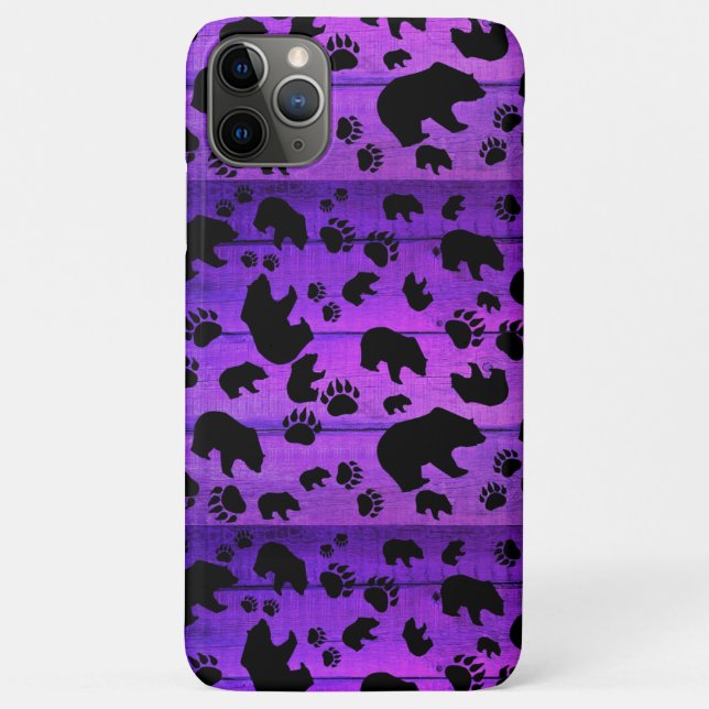 Black Bear Black Bear Paws Case-Mate iPhone Case (Back)
