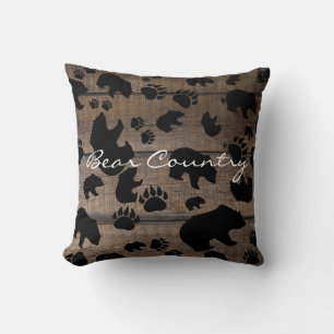 Black Bear Black Bear Paws Cushion