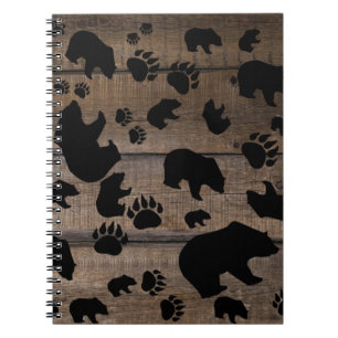 Black Bear Black Bear Paws Notebook