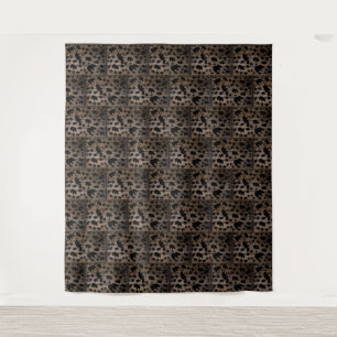 Black Bear Black Bear Paws Tapestry