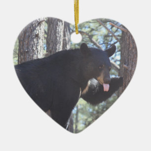 Black Bear Ceramic Ornament