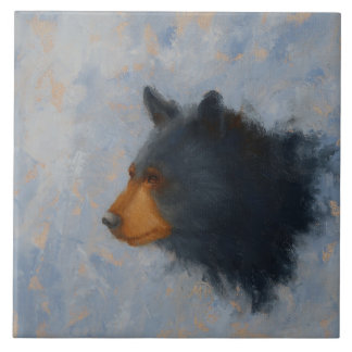 Black Bear Ceramic Trivet