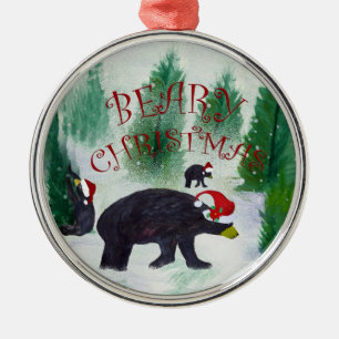 Black Bear Christmas ornament