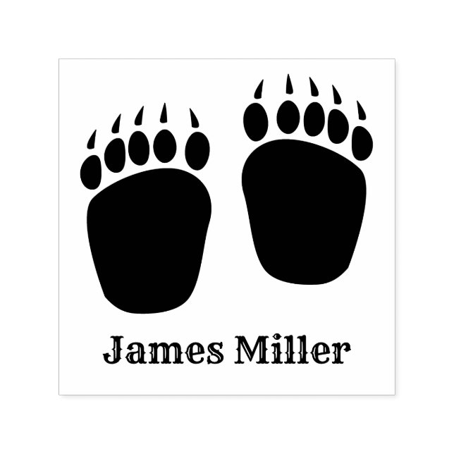 Black Bear Claws  Self-inking Stamp (Design)