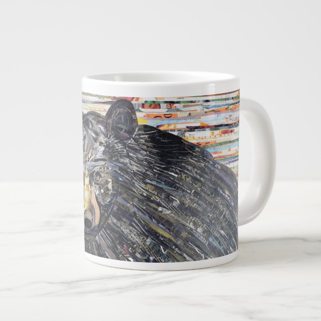 Black Bear Collage Coffee Mug by C.E White (Front Right)