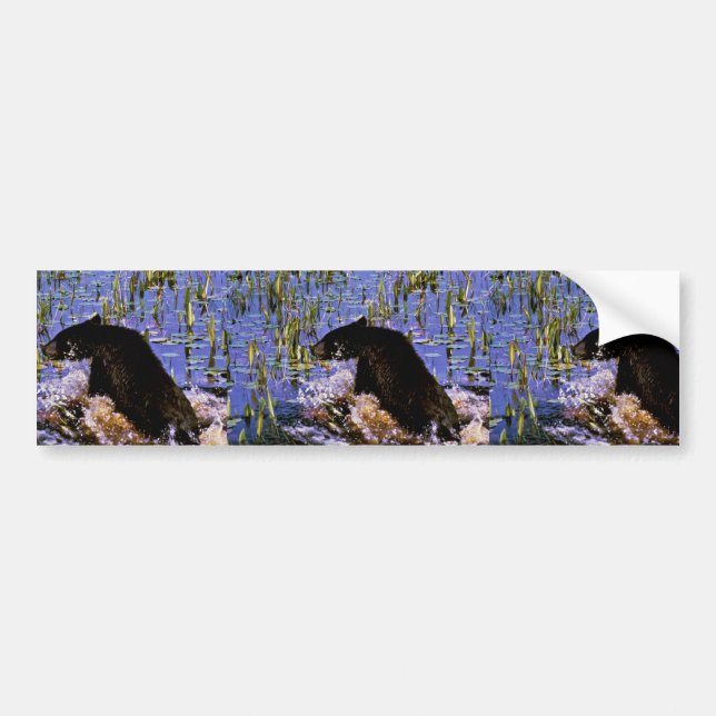 Black Bear Cub Bumper Sticker (Front)