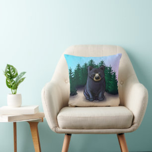 Black Bear Cub Cushion
