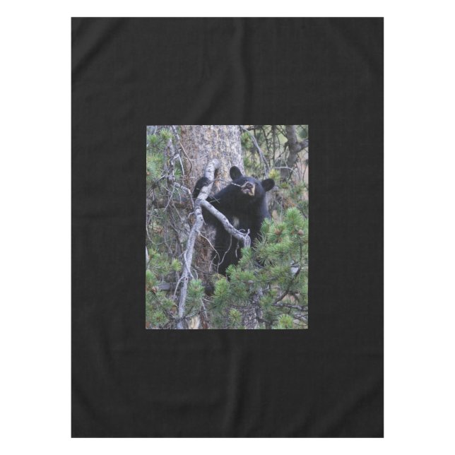 black bear cub tablecloth (Front)