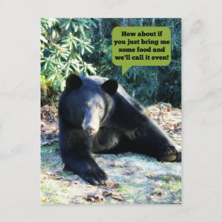 Black Bear - "Cubby - Let's Make a Deal" Postcard