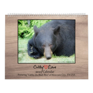 Black Bear - Cubby Love 2025 Calendar