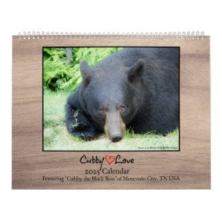 Black Bear - Cubby Love 2025 Calendar