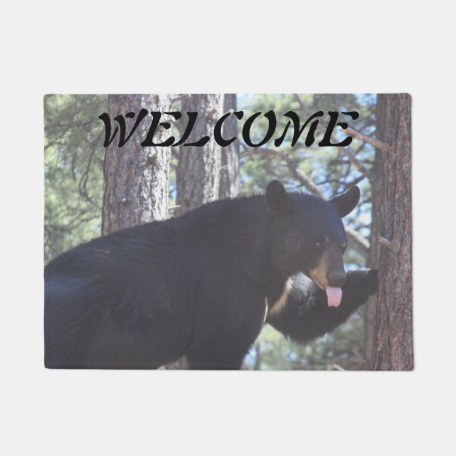 Black Bear Doormat (Front)