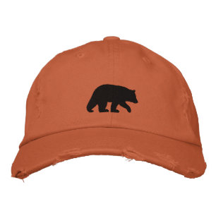 Black Bear Embroidered Hat