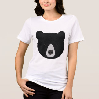 Black Bear Face Tri-Blend Shirt
