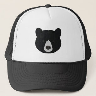 Black Bear Face Trucker Hat