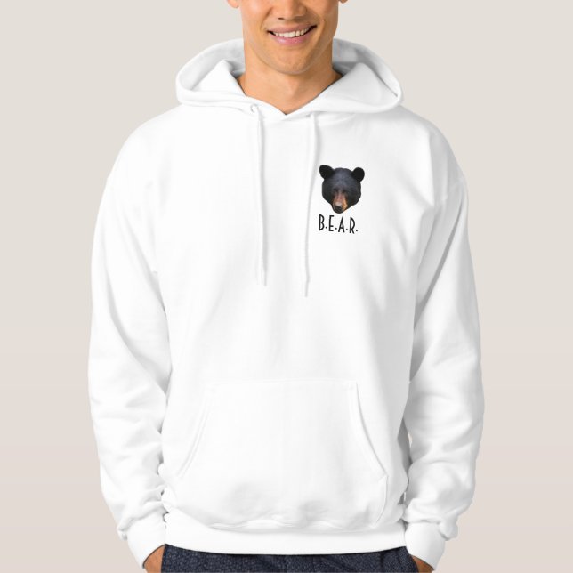 Black Bear Faces Wildlife-Supporter Hoodie (Front)
