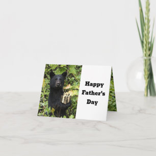 Black Bear Father's Day Best Dad  Card