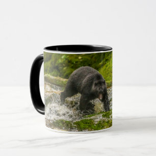 Black Bear Fishing   Qua Creek British Columbia Mug