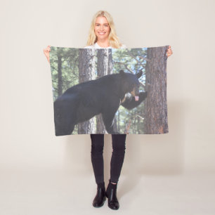 Black Bear Fleece Blanket