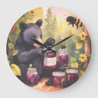 Black Bear gathering blackberry jam