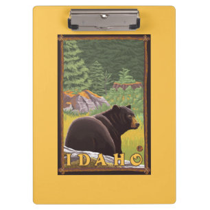 Black Bear in Forest - Idaho Clipboard