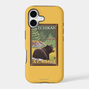 Black Bear in Forest - Ketchikan, Alaska