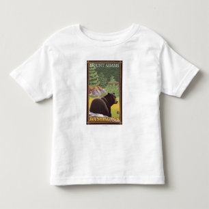Black Bear in Forest - Mount Adams, Washington Toddler T-Shirt