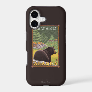 Black Bear in Forest - Seward, Alaska