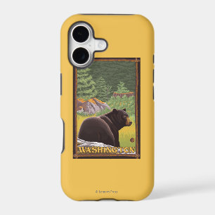 Black Bear in Forest - Washington