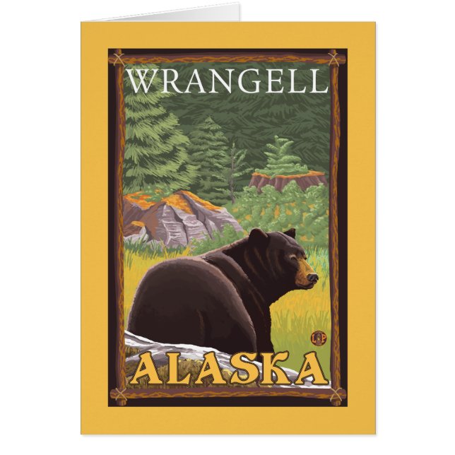 Black Bear in Forest - Wrangell, Alaska (Front)