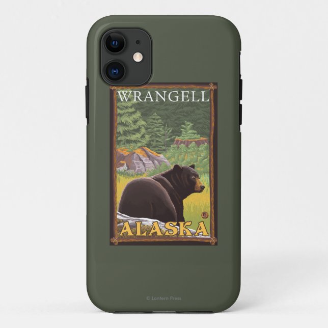 Black Bear in Forest - Wrangell, Alaska Case-Mate iPhone Case (Back)