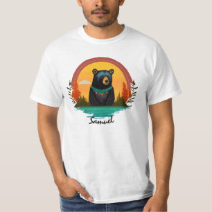 Black Bear in Native American neckwear T-Shirt