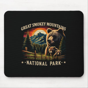 Black Bear Mother Great Smokey Mountains National Mouse Pad