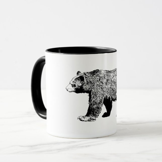 Black Bear Mug (Front Left)