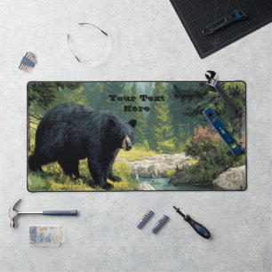 Black Bear Nature Desk Mat