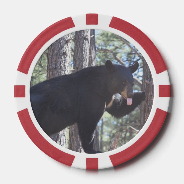 Black Bear Poker Chips (Front)