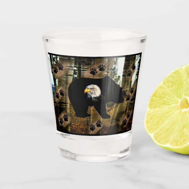 Black Bear Shot Glass (Front)