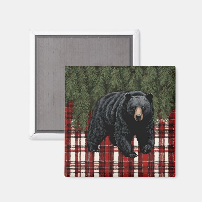 Black Bear Silhouette Magnet (Front/Back)