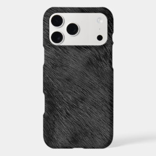 Black Bear Skin faux Fur Texture