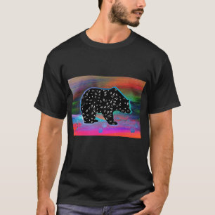 Black Bear Spirit Northern Light Colours T-Shirt