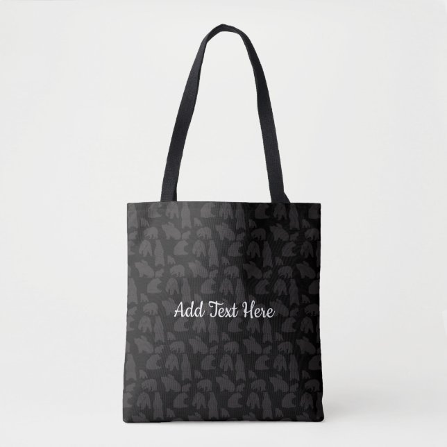 Black Bear Tote Bag (Front)
