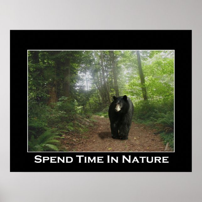 BLACK BEAR TRAIL Motivational Poster (Front)