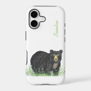 black bear watercolor